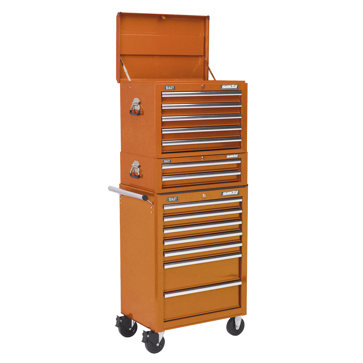 Rollcab Combo 14 Drawer - Orange | APSTACKTO | Sealey