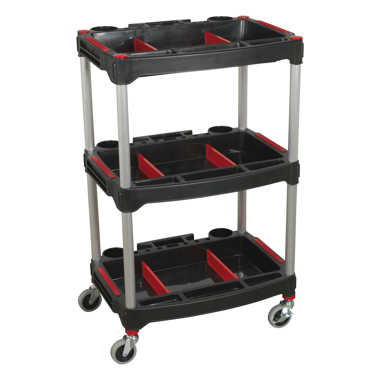 3-Level Composite Workshop Trolley with Storage | CX313 | Sealey