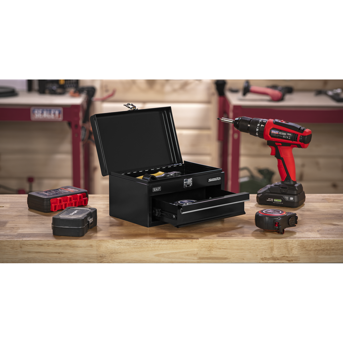 1 Drawer Mini Toolbox Black | APMTB2 | Sealey