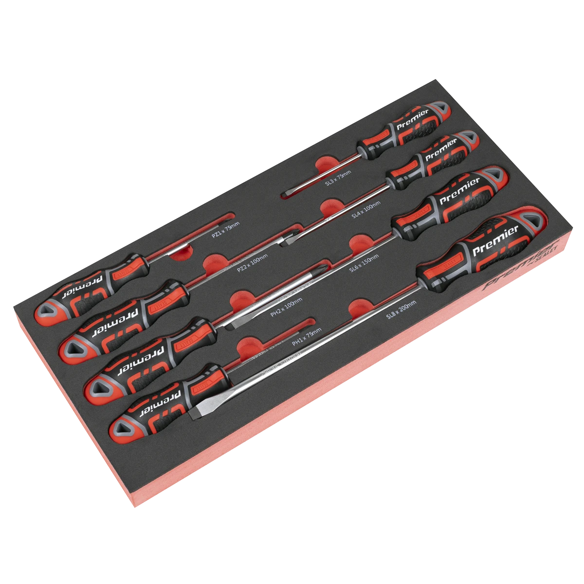 Screwdriver Set with Tool Tray 8pc | TBT53 | Sealey