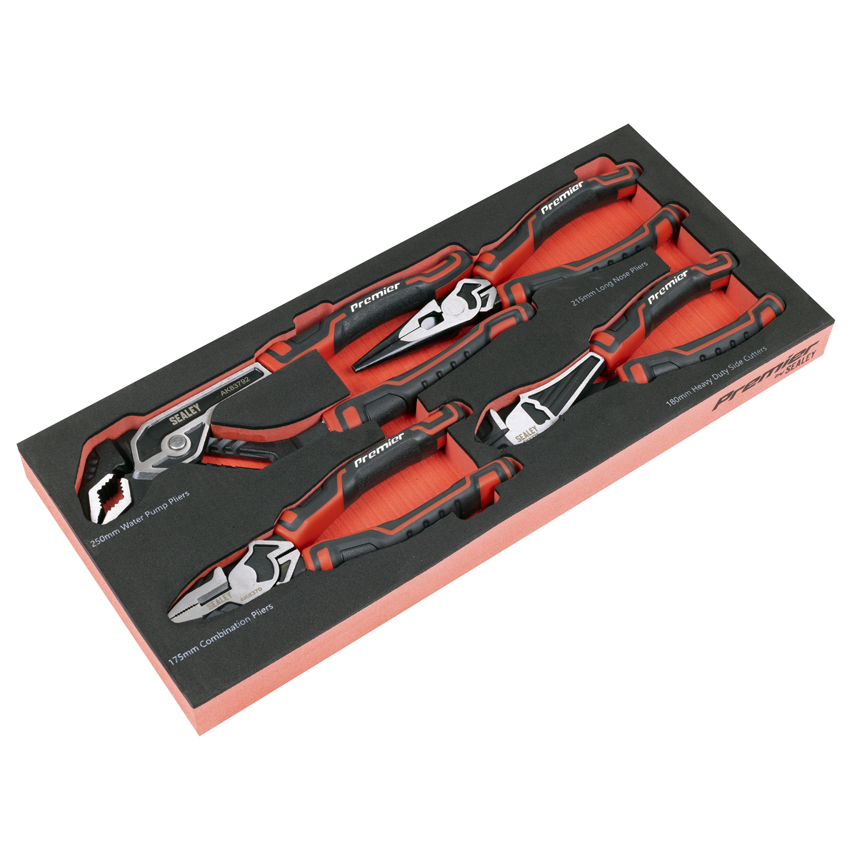 Pliers Set with Tool Tray 4pc | TBT56 | Sealey