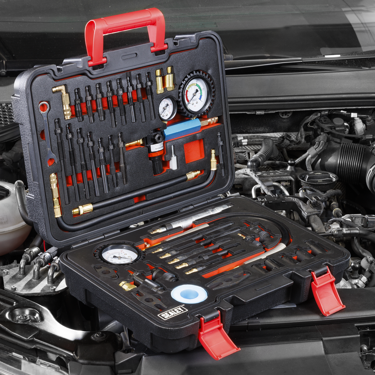 Petrol & Diesel Master Compression & Leakage Test Kit 46pc | VS567