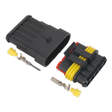 5-Way Superseal Male & Female Connector | SSC5MF | Sealey