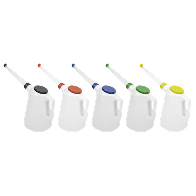 BGS 9944 5 Litre Fluid Filling Can With Flexible Spout & Lid - For Oil, Brake Fluid (White)