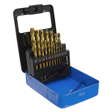 HSS Fully Ground Drill Bit Set 19pc DIN 338 Metric | AK4719 | Sealey