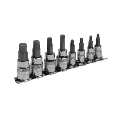 Hex Socket Bit Set Lock-On™ 8pc 1/4