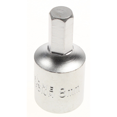 Oil drain plug key 8mm 'hex' [AK6587.10] - SEALEY