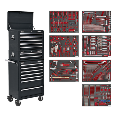 Tool Chest Combination with 446pc Tool Kit | TBTPCOMBO2 | Sealey