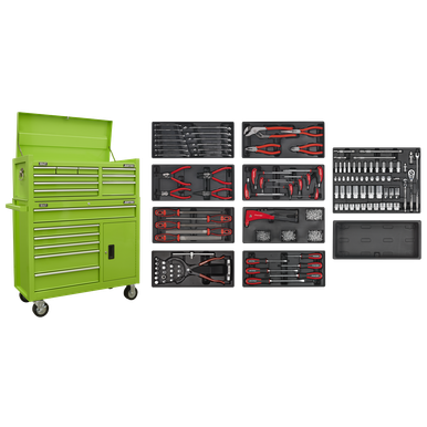 American PRO® Tool Chest Combination with 117pc Tool Kit - Green ...