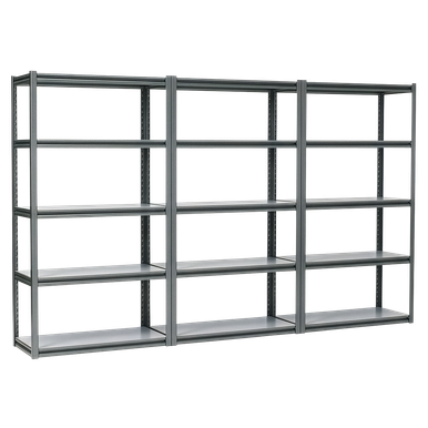 Racking Unit with 5 Shelves 600kg Capacity Per Level - Set of 3 ...