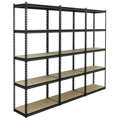 Racking Unit with 5 Shelves 340kg Capacity Per Level - Set of 3 ...
