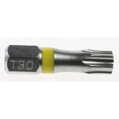 Trx-star bit t30 25mml 'yellow' (impact grade) [AK64903.V2-20] - SEALEY