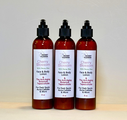 Body Lotion - Cherry Blossom Face & Body Lotion & The Anti-Aging Botanical, Tepezcohuite Body Lotion - Cherry Blossom Face & Body Lotion & The Anti-Aging Botanical, Tepezcohuite