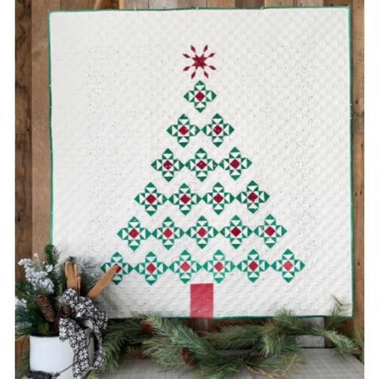 Twinkle Twinkle Christmas Tree Quilt PRI-766 - Primitive Gatherings(03)