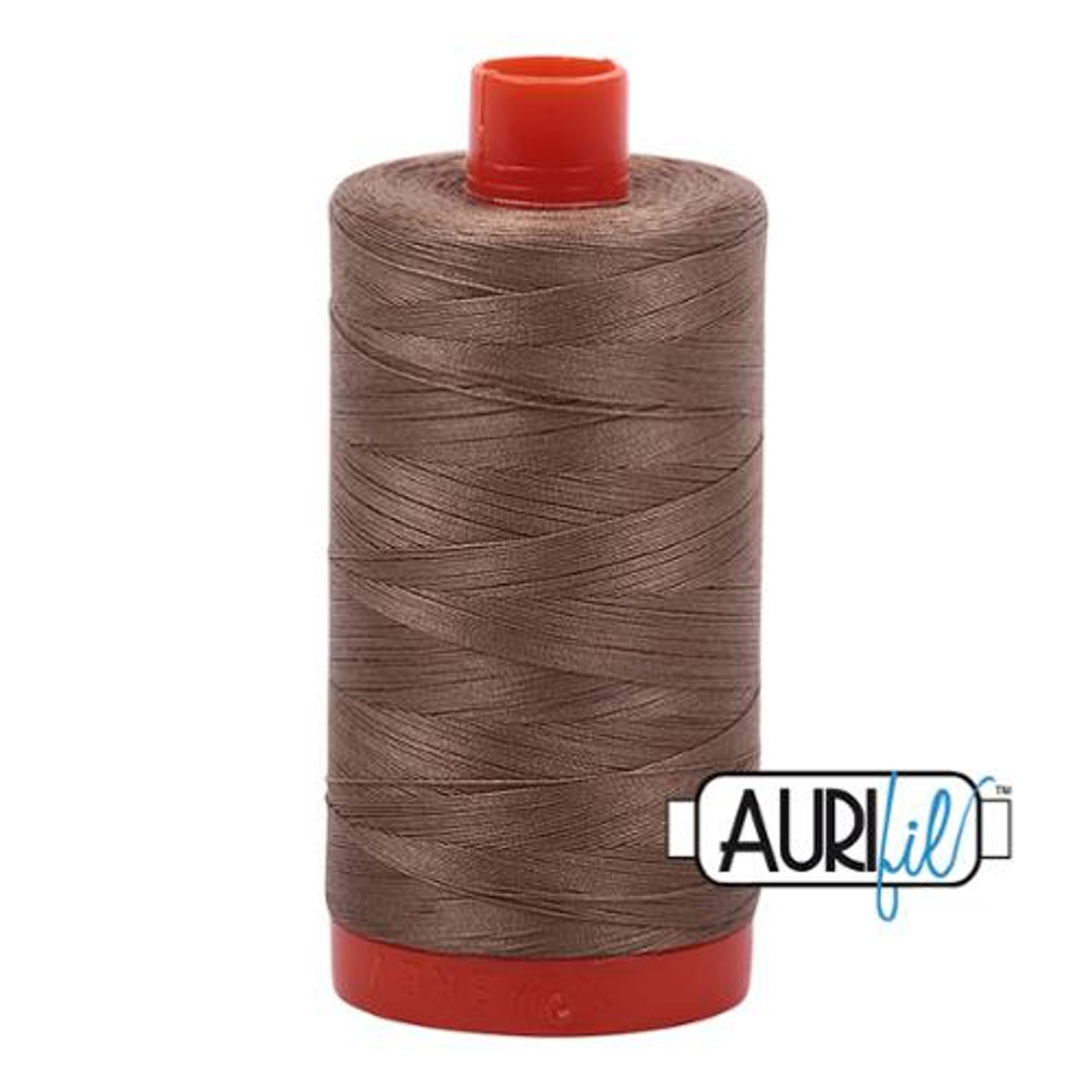 Aurifil 2370 Mako 50 WT 100% Cotton Thread, 6,452 Yard Cone Sandstone