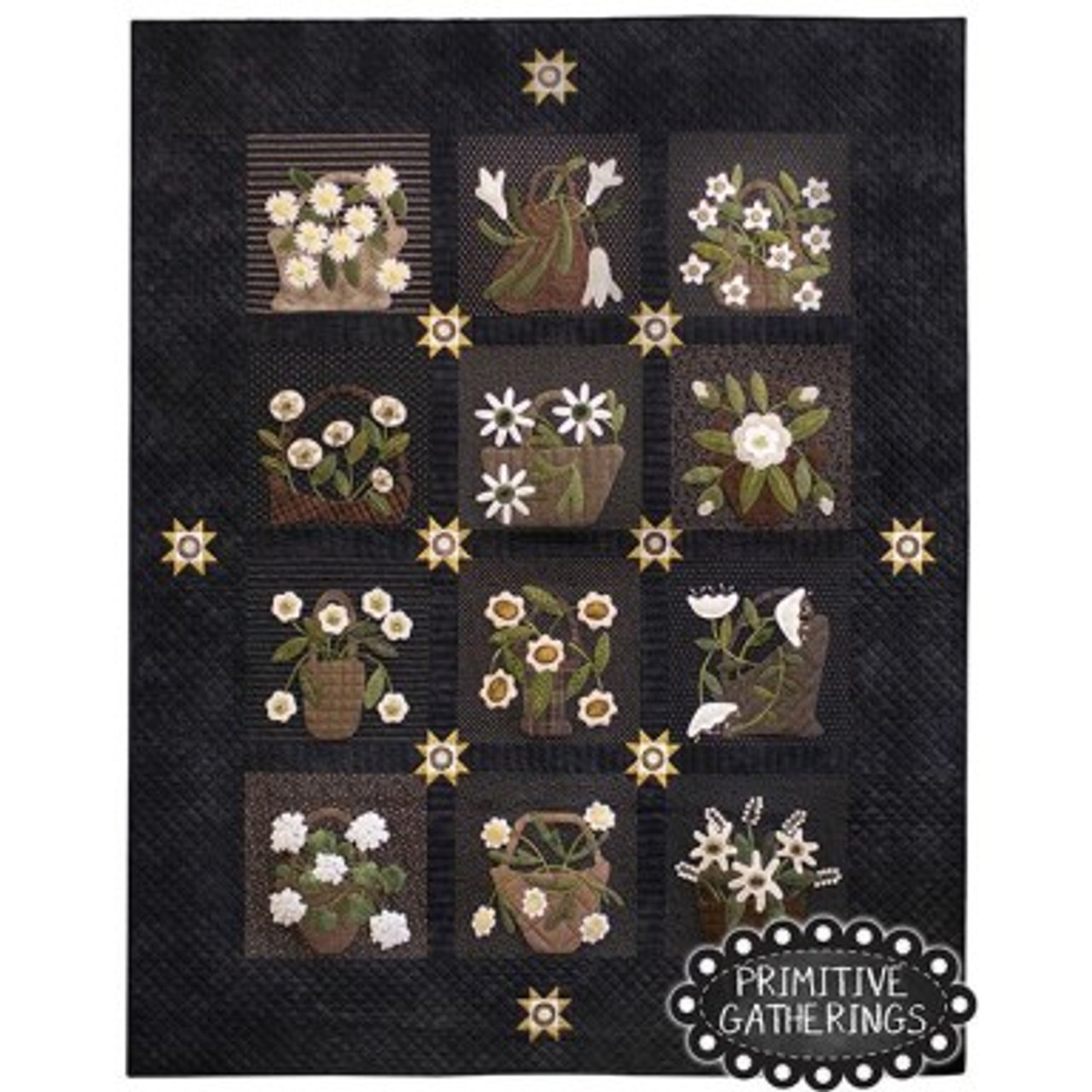 Garden Gatherings Book  Quilt pattern book, Primitive gatherings, Book  quilt