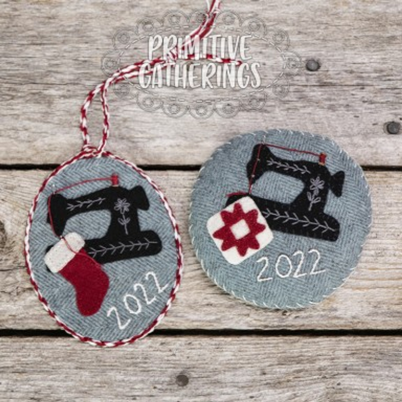Holiday Sewing Ornament or Pincushion PRI-892 - Primitive Gatherings Quilt Shop holiday-sewing-ornament-or-pincushion-pri-892-primitive-gatherings-quilt-shop