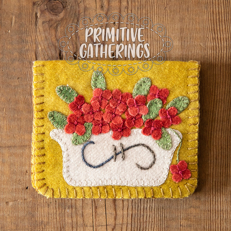 Geranium Baskets PRI-185 - Primitive Gatherings Quilt Shop
