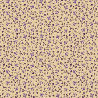 I Love Purple R330695 Cream One Yard