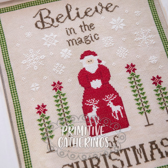 Deer Santa Cross Stitch Ornament Kit – gather here online