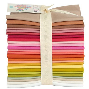 Tilda Solids Fat Quarter Bundle Warm Colors 25 pc