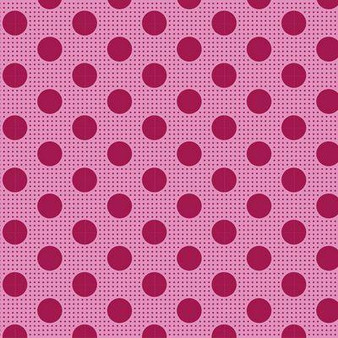 Tilda Medium Dots 130010 Maroon One Yard