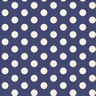 Tilda Medium Dots 130026 Night Blue One Yard