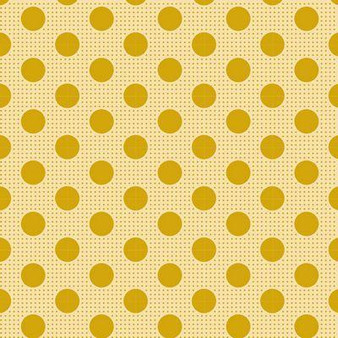 Tilda Medium Dots 130029 Flaxen Yellow One Yard
