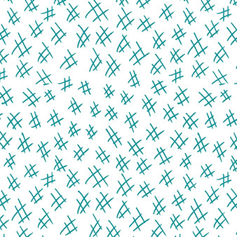 Hashtags 13263-80 Teal/White One Yard