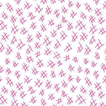 Hashtags 13263-22 Fuchsia/White One Yard