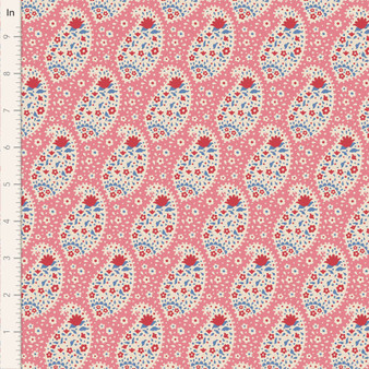 Tilda Jubilee 100546 Teardrop Pink One Yard