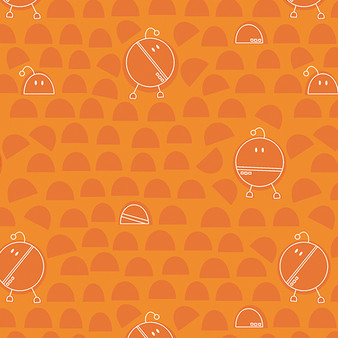 Robo Boogie 16202 37 Round Tangerine One Yard