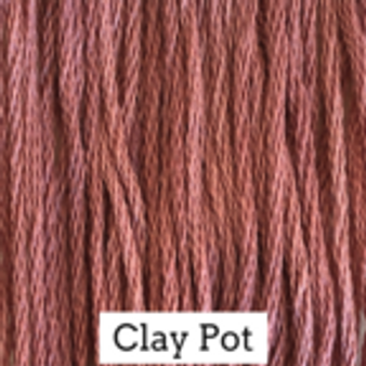 Classic Colorworks Hand Dyed Floss 5 yds Clay Pot
