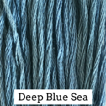 Classic Colorworks Hand Dyed Floss 5 yds Deep Blue Sea