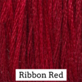 Classic Colorworks Hand Dyed Floss 5 yds Ribbon Red