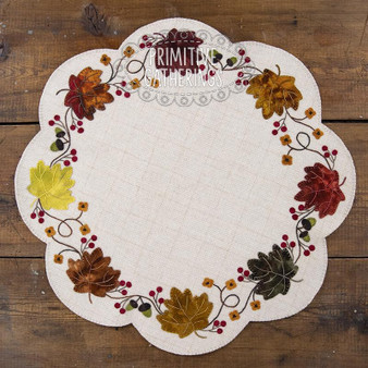 Kit and Pattern for Fall Leaves Table Mat PRI-2046 W