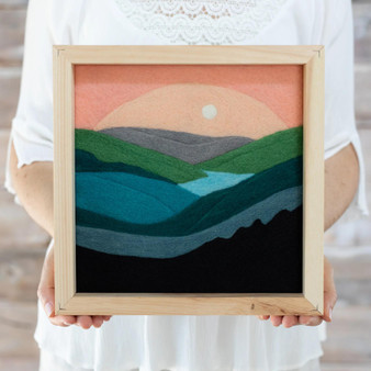 Moonlit Mountains by Felted Sky