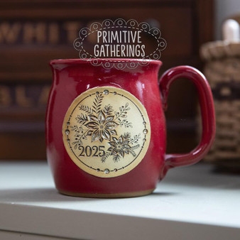 Primitive Gatherings 2025 Holiday Mug-Red PREORDER ($29.50)