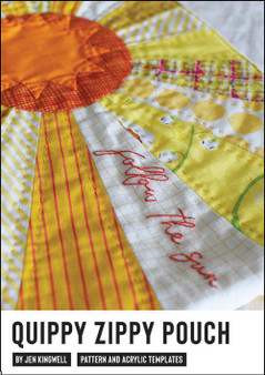 Follow The Sun Quippy Zippy Pouch Pattern w/Templates by Jen Kingwell