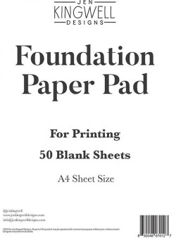 Blank Foundation Paper 50 Sheet by Jen Kingwell