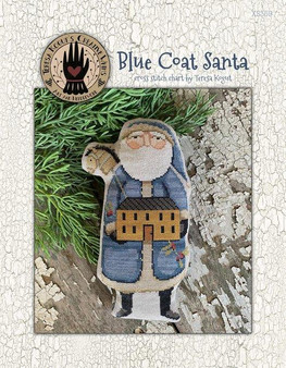Blue Coat Santa Cross Stitch