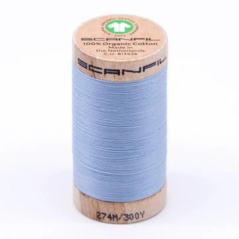 Baby Blue 30wt Organic Cotton Thread 300Yd