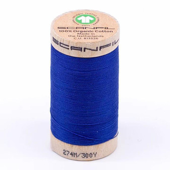 Nautical Blue 30wt Organic Cotton Thread 300Yd