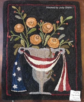 Urn with Flag Rug Hooking Kit by Maggie Bonanomi