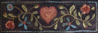 Flowers with Heart Rug Hooking Kit by Barbara Carroll