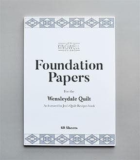 Foundation Paper for the Wensleydale Quilt by Jen Kingwell