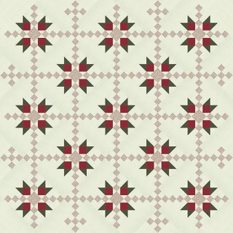 Poinsettia Lane Quilt Kit PREORDER