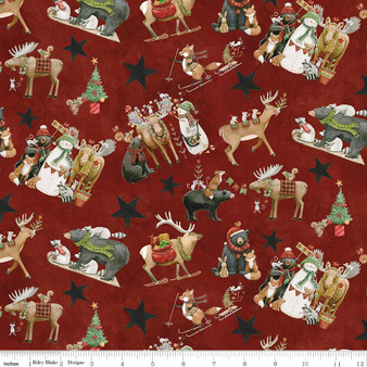 Northern Christmas C17830 Red One Yard