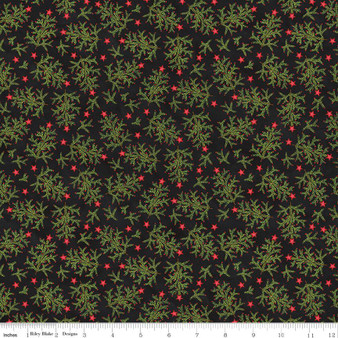 Northern Christmas C17832 Black One Yard