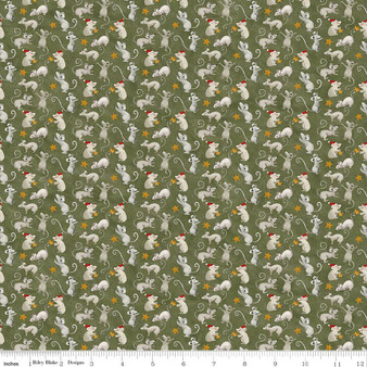 Northern Christmas C17833 Green One Yard